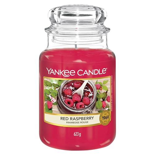 Yankee Candle Duftkerze im Glas (groß) | Red Raspberry | Brenndauer bis zu 150 Stunden | Perfekt zum Muttertag | Geschenke für Frauen von Yankee Candle