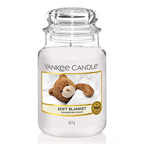 Yankee Candle Duftkerze im Glas (groß) | Soft Blanket | Brenndauer bis zu 150 Stunden von Yankee Candle