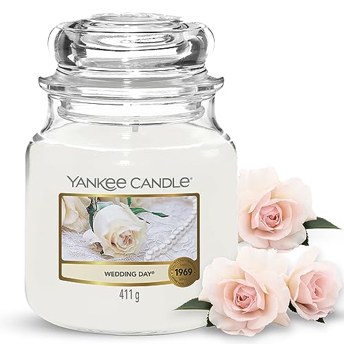 Yankee Candle Duftkerze im Glas (mittelgroß) | Wedding Day | Brenndauer bis zu 75 Stunden von Yankee Candle