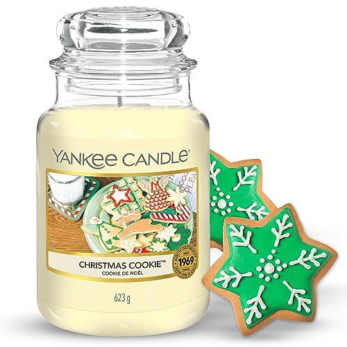 Yankee Candle Duftkerze im großen Jar, Christmas Cookie, Brenndauer bis zu 150 Stunden von Yankee Candle