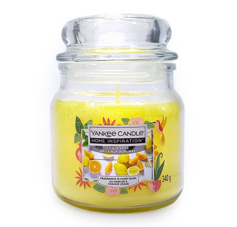 Yankee Candle Duftkerze Yankee Candle Duftkerze Medium Citrus Spice, 340 g von Yankee Candle