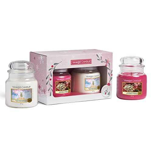 Yankee Candle Geschenkset | 2 mittelgroße Duftkerzen im Glas | Snow Globe Wonderland Kollektion von Yankee Candle