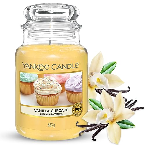 Yankee Candle Duftkerze im großen Jar, Vanilla Cupcake, Brenndauer bis zu 150 Stunden von Yankee Candle