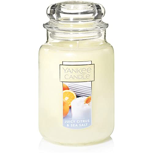 Yankee Candle Große Duftkerze im Glas, saftige Zitrus- und Meersalz von Yankee Candle