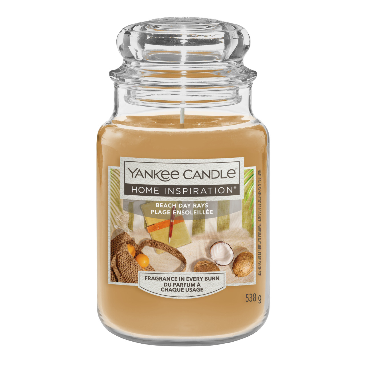 Yankee Candle Duftkerze Großes Glas Beach Day Rays 538 g braun von Yankee Candle