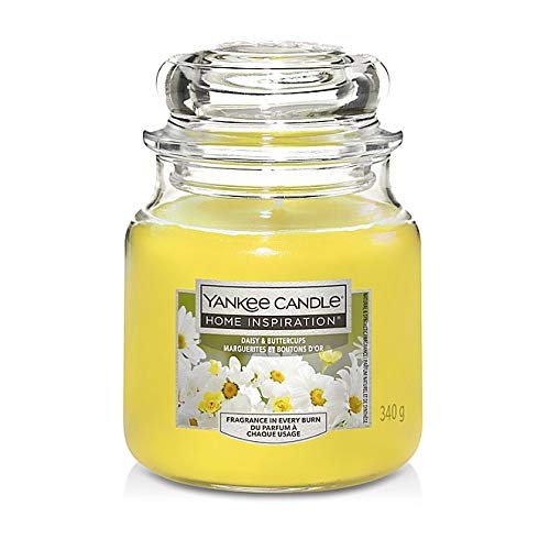 Yankee Candle Home Inspiration – Gänseblümchen & Buttercups – mittelgroßes Glas (340 g) von Yankee Candle