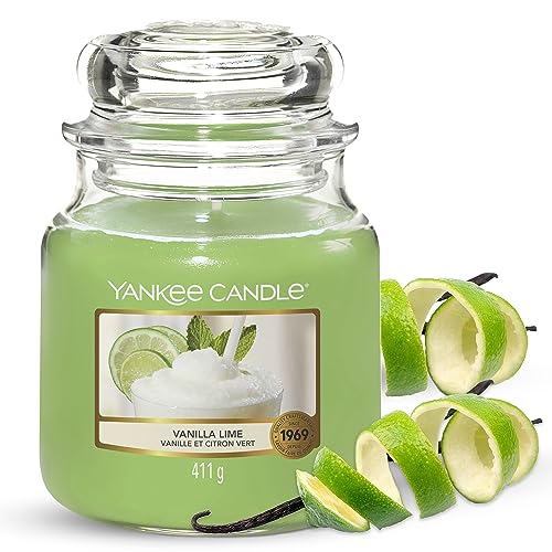 Yankee Candle Duftkerze im Glas (mittelgroß) | Vanilla Lime | Brenndauer bis zu 75 Stunden Yankee Candle Duftkerze im Glas (mittelgroß) | Vanilla Lime | Brenndauer bis zu 75 Stunden von Yankee Candle