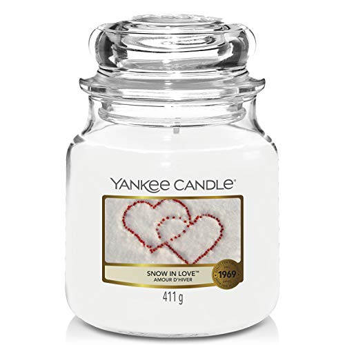 Yankee Candle Kerze im Glas, Wachs, Snow in Love, Mittelgroße von Yankee Candle