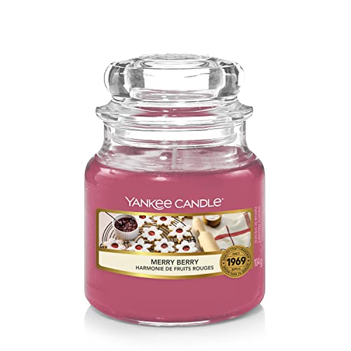 Yankee Candle Duftkerze im Glas (klein) | Merry Berry | Brenndauer bis zu 30 Stunden von Yankee Candle