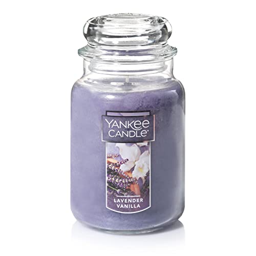 Yankee Candle Lavendel-Vanille Duftkerze im Glas, Faser, Classic Large Jar von Yankee Candle