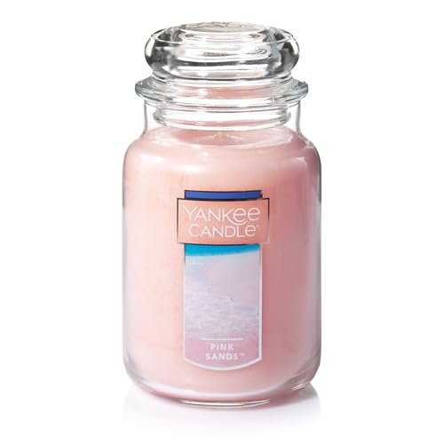 Yankee Candle Pink Sands Duftkerze, klassisch, 625 ml, großes Glas, Einzeldocht, über 110 Stunden Brenndauer, perfekt für eine entspannende Atmosphäre Yankee Candle Pink Sands Duftkerze, klassisch, 625 ml, großes Glas, Einzeldocht, über 110 Stunden Brenndauer, perfekt für eine entspannende Atmosphäre von Yankee Candle