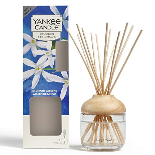 Yankee Candle Reed Aroma Diffusor, Midnight Jasmine, 120 ml, bis zu 10 Wochen anhaltender Duft, 24,1cm von Yankee Candle