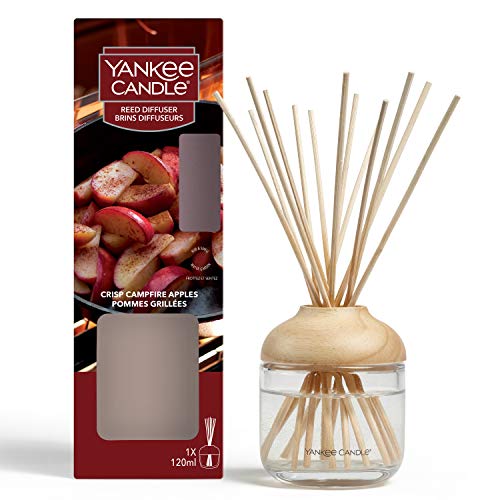 Yankee Candle Reed Diffusor | Crisp Campfire Apples | 120 ml | bis zu 10 Wochen Duft von Yankee Candle