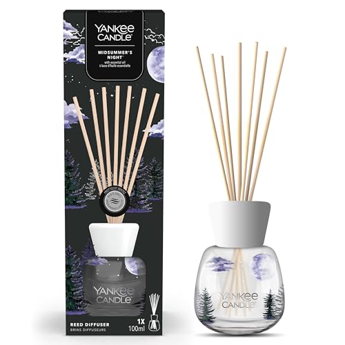 Yankee Candle Signature Diffusor mit Rattanstäbchen | Midsummer's Night | 100ml | bis zu 10 Wochen Duft | Recycelbare Verpackung | Perfekte Geschenke für Frauen Yankee Candle Signature Diffusor mit Rattanstäbchen | Midsummer's Night | 100ml | bis zu 10 Wochen Duft | Recycelbare Verpackung | Perfekte Geschenke für Frauen von Yankee Candle