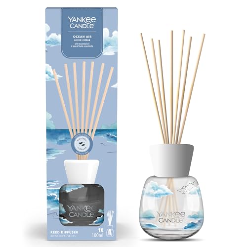 Yankee Candle Signature Diffusor mit Rattanstäbchen | Ocean Air | 100ml | bis zu 10 Wochen Duft | Recycelbare Verpackung | Perfekte Geschenke für Frauen von Yankee Candle