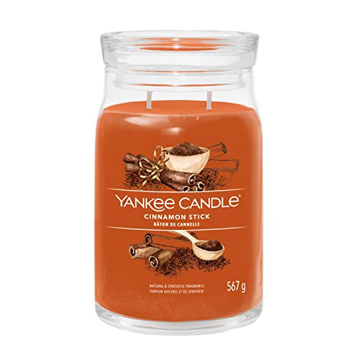 Yankee Candle Signature Duftkerze ; große Kerze mit langer Brenndauer „Cinnamon Stick“ ; Soja-Wachs-Mix ; Perfekte Geschenke für Frauen von Yankee Candle