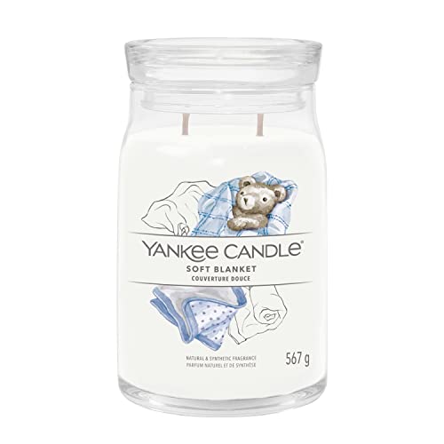 Yankee Candle Signature Duftkerze ; große Kerze mit langer Brenndauer „Soft Blanket“ ; Soja-Wachs-Mix von Yankee Candle