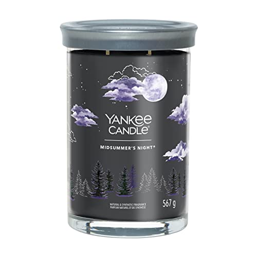 Yankee Candle Signature Duftkerze ; große Tumbler-Kerze mit langer Brenndauer „Midsummer’s Night“ ; Soja-Wachs-Mix ; Perfekte Geschenke für Frauen von Yankee Candle