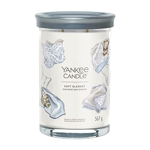 Yankee Candle Signature Duftkerze ; große Tumbler-Kerze mit langer Brenndauer „Soft Blanket“ ; Soja-Wachs-Mix ; Perfekte Geschenke für Frauen von Yankee Candle
