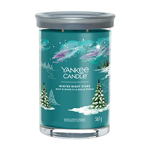 Yankee Candle Signature Duftkerze ; große Tumbler-Kerze mit langer Brenndauer „Winter Night Stars“ ; Soja-Wachs-Mix ; Perfekte Geschenke für Frauen von Yankee Candle