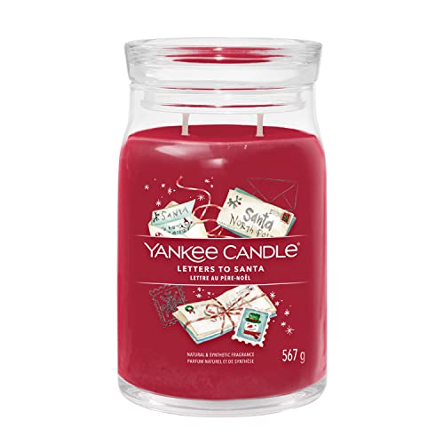 Yankee Candle Signature Duftkerze | große Kerze im Glas mit Duft „Letters To Santa“ und zwei Dochten | Soja-Wachs-Mix von Yankee Candle