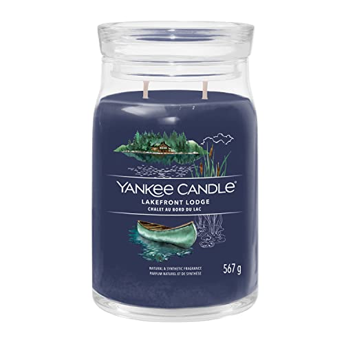 Yankee Candle Signature Duftkerze | große Kerze mit langer Brenndauer „Lakefront Lodge“ | Soja-Wachs-Mix | Perfekte Geschenke für Frauen von Yankee Candle