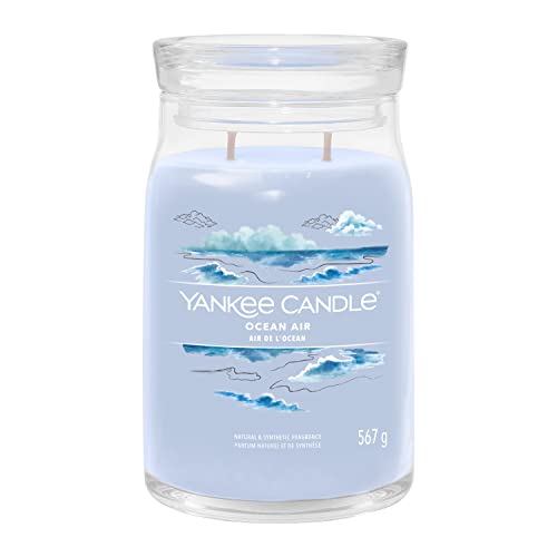 Yankee Candle Signature Duftkerze | große Kerze mit langer Brenndauer „Ocean Air“ | Soja-Wachs-Mix | Perfekte Geschenke für Frauen von Yankee Candle