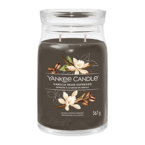 Yankee Candle Signature Duftkerze | große Kerze mit langer Brenndauer „Vanilla Bean Espresso“ | Soja-Wachs-Mix | Perfekte Geschenke für Frauen von Yankee Candle