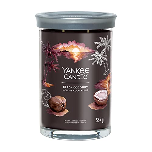 Yankee Candle Signature Duftkerze | große Tumbler-Kerze mit langer Brenndauer „Black Coconut“ | Soja-Wachs-Mix | Perfekte Geschenke für Frauen von Yankee Candle