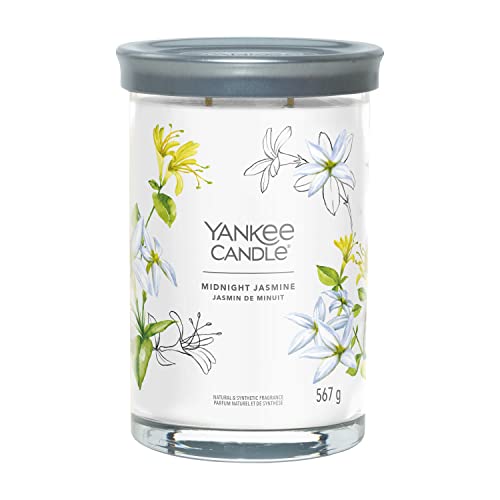 Yankee Candle Signature Duftkerze | große Tumbler-Kerze mit langer Brenndauer „Midnight Jasmine“ | Soja-Wachs-Mix | Perfekte Geschenke für Frauen von Yankee Candle