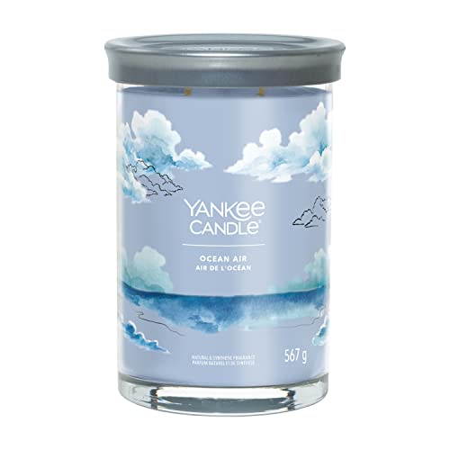 Yankee Candle Signature Duftkerze | große Tumbler-Kerze mit langer Brenndauer „Ocean Air“ | Soja-Wachs-Mix | Perfekte Geschenke für Frauen von Yankee Candle