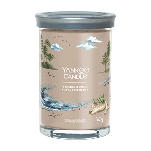 Yankee Candle Signature Duftkerze | große Tumbler-Kerze mit langer Brenndauer „Seaside Woods“ | Soja-Wachs-Mix | Perfekte Geschenke für Frauen von Yankee Candle