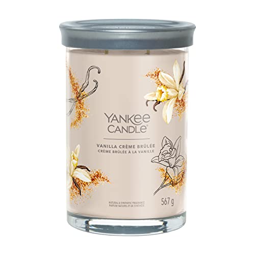 Yankee Candle Signature Duftkerze | große Tumbler-Kerze mit langer Brenndauer „Vanilla Crème Brûlée“ | Soja-Wachs-Mix | Perfekte Geschenke für Frauen von Yankee Candle