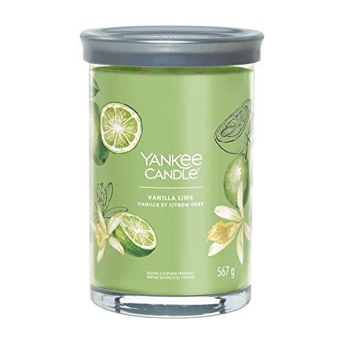 Yankee Candle Signature Duftkerze | große Tumbler-Kerze mit langer Brenndauer „Vanilla Lime“ | Soja-Wachs-Mix | Perfekte Geschenke für Frauen von Yankee Candle