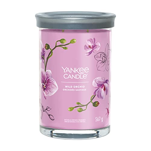 Yankee Candle Signature Duftkerze | große Tumbler-Kerze mit langer Brenndauer „Wild Orchid“ | Soja-Wachs-Mix | Perfekte Geschenke für Frauen von Yankee Candle