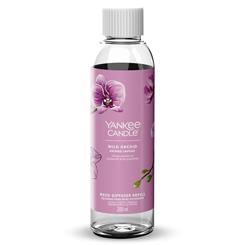 Yankee Candle Signature Nachfüllung für Diffusor mit Rattanstäbchen | Wild Orchid | 200ml | bis zu 20 Wochen Duft | Perfekte Geschenke für Frauen von Yankee Candle