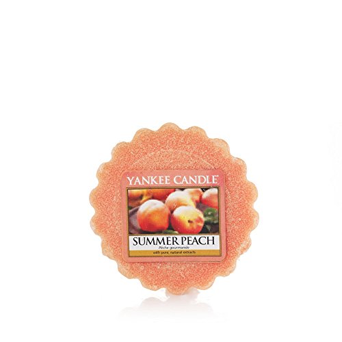 Yankee Candle Sommer Pfirsich Duftwachstörtchen zu Schmelzen, wachs, Orange, 5.7 x 5.7 x 1.7 cm von Yankee Candle