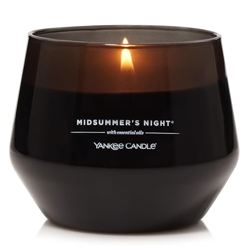 Yankee Candle Studio Duftkerze | Mittelgroße Kerze Midsummer's Night | Lang brennende Kerzen: 35-50 Stunden | Stilvoll designtes Glas mit schwarzem Wachs |Perfekte Geschenke für Frauen & mehr Yankee Candle Studio Duftkerze | Mittelgroße Kerze Midsummer's Night | Lang brennende Kerzen: 35-50 Stunden | Stilvoll designtes Glas mit schwarzem Wachs |Perfekte Geschenke für Frauen & mehr von Yankee Candle
