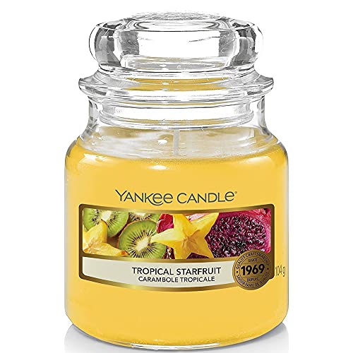 Yankee Candle Tropical Starfruit, Glas, Gelb, Klein von Yankee Candle