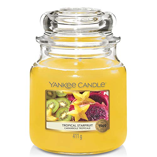 Yankee Candle Tropical Starfruit, Wachs, Classic Medium Jar, 411 von Yankee Candle
