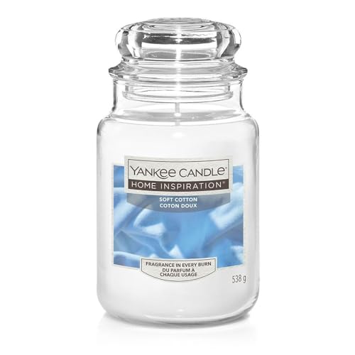Yankee Candle Weiche Baumwolle – sauberer, beruhigender Duft von weichen, flauschigen Handtüchern direkt aus dem Trockner – groß. von Yankee Candle