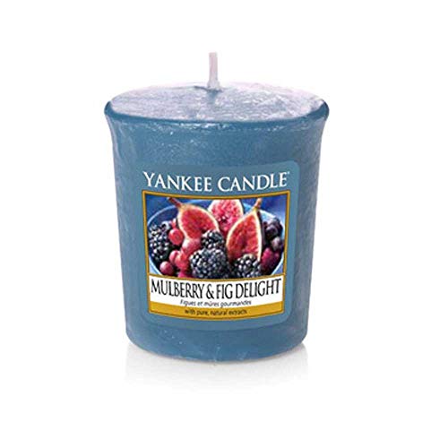 Yankee Candle Hellblau Maulbeere und Feigenfreude Votiv-duftkerze, 49 g, Plastik, 1 cm von Yankee Candle