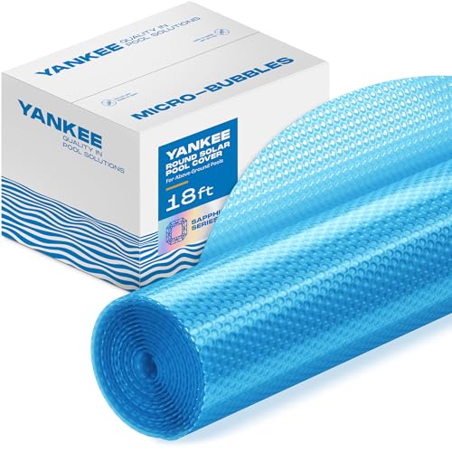Sapphire Series Solar Pool Cover - Micro Bubble for 5.5 m Round Pool by Yankee, for Above Ground Pool, Keep Water Warm and Prevent Its Loss, Weatherproof Solar Blanket von Yankee Pool Pillow