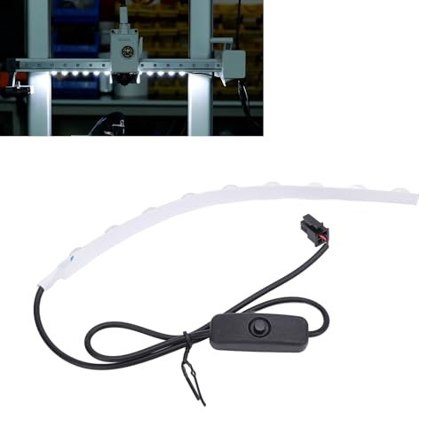 3D Drucker LED Lichtleisten Set, für Lab A1 Mini, Hohe Helligkeit, Weißes Licht, 24 V, Lampenleiste, Einfach zu Installieren, LED Licht, 3D Drucker Zubehörteile von Yanmis