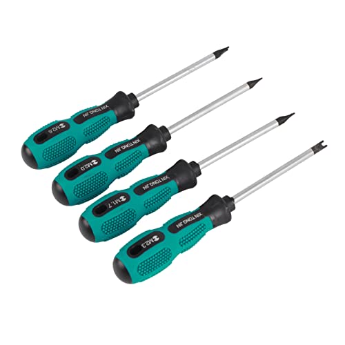 4Pcs U-Typ Schraubendreher, M1.7 / M2.0 / M2.3 / M2.6 Chrom-Vanadium-Stahl + PP U Gabel Typ Magnetschraubendreher CRV Multifunktionshandwerkzeug Schraubendreher Set für Haushaltsgeräte von Yanmis