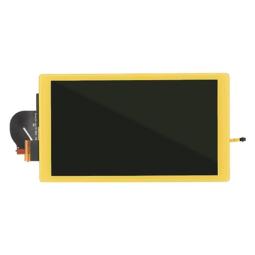 Ersatzdisplay Switch Lite, LCD-Display mit Hintergrundbeleuchtung OEM und Touchscreen, repariert zerbrochene Bildschirme, hohe Farbsättigung, einfache Installation (Gelb) von Yanmis