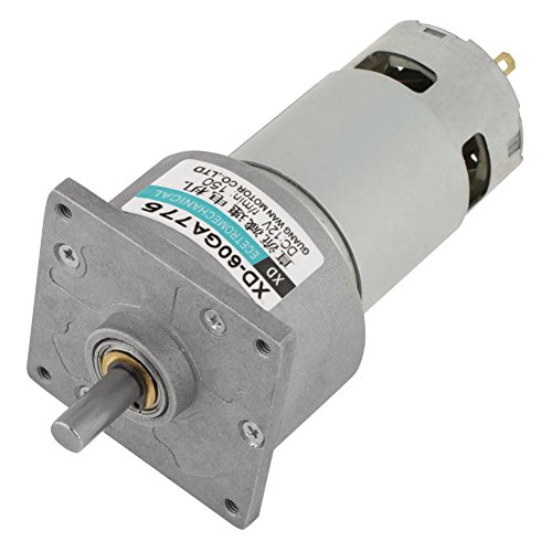 Gleichstrommotor, 12V / 24V Mikromotor Metallgetriebemotor Drehzahl einstellbar 10-600 U/min 35W CW/CCW Motor mit niedriger Drehzahl(12 V 150 U/min) von Yanmis