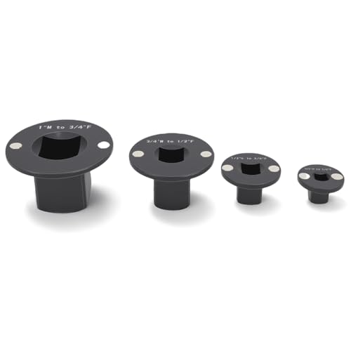 Low Profile Impact Socket Adapter Set, 4PCS-Antriebs-Ratschen-Adapter-Set 1in M-3/4in F 3/4 in M-1/2in F 1/2in M-3/8in F 3/8in M-1/4in F von Yanmis