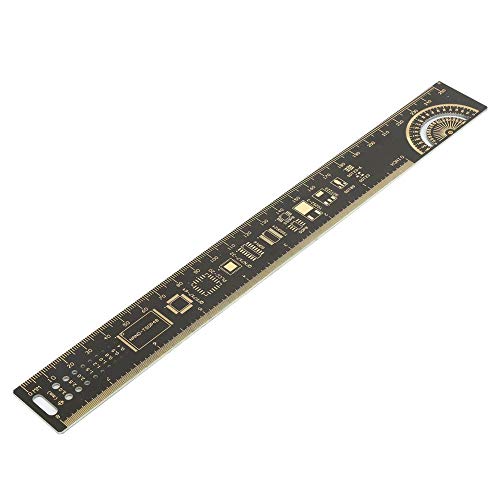 PCB Lineal, Multifunktionslineal Elektronisches Ingenieurlineal 10 Zoll 25 cm Leiterplattenlineal von Yanmis