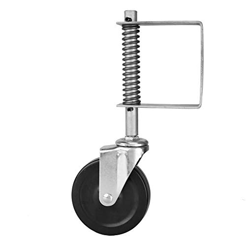 Tor Rad, 4 "Gummi Tor Rad Gefederte Lenkrolle Heavy Duty 220lbs Tragfähigkeit, machen Öffnen und Schließen Tor einfach von Yanmis